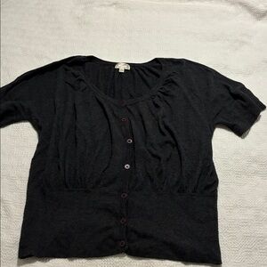 KAISELY Button Down Shirt, Charcoal Gray, Size Medium